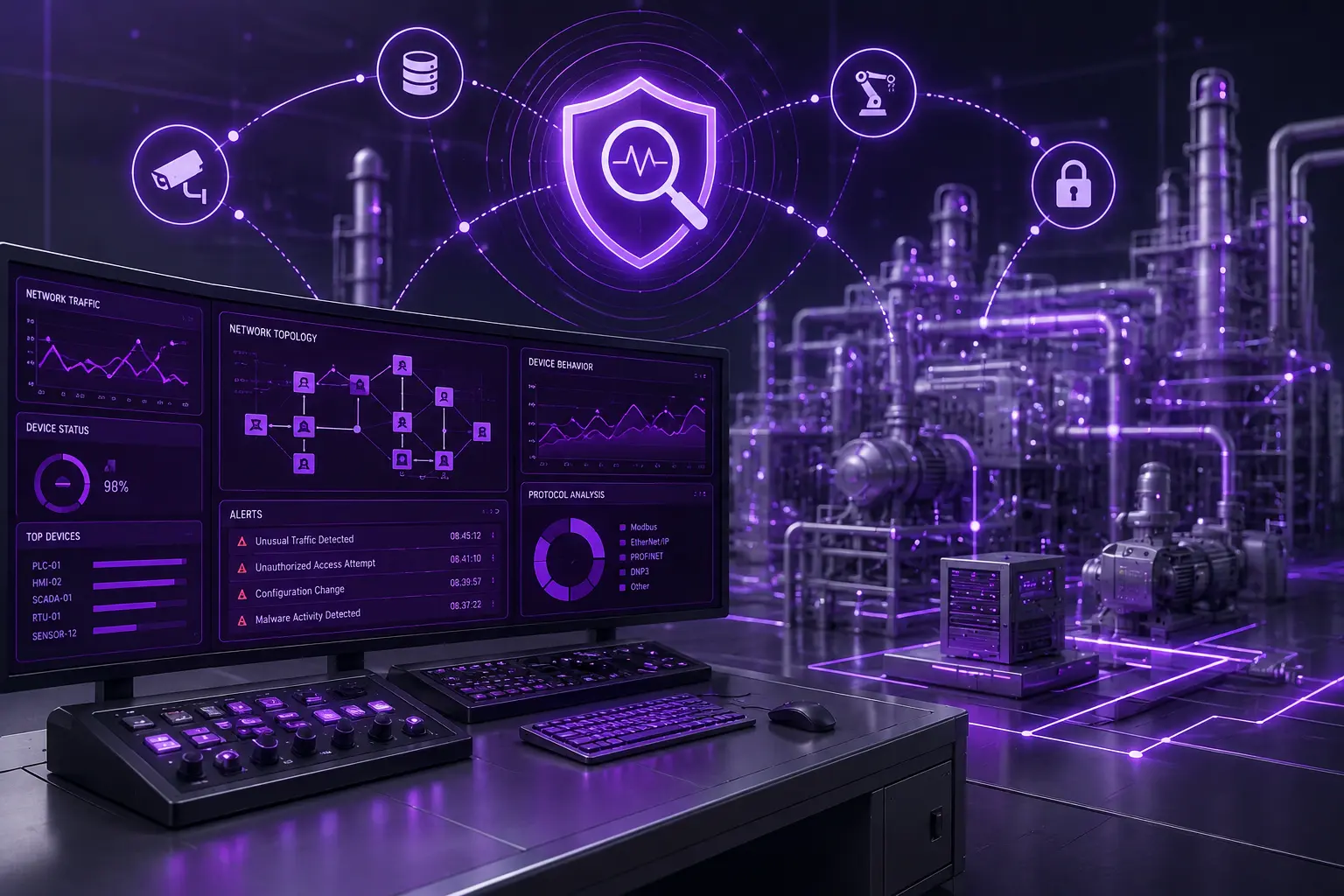 Continuous Network Monitoring in OT Network